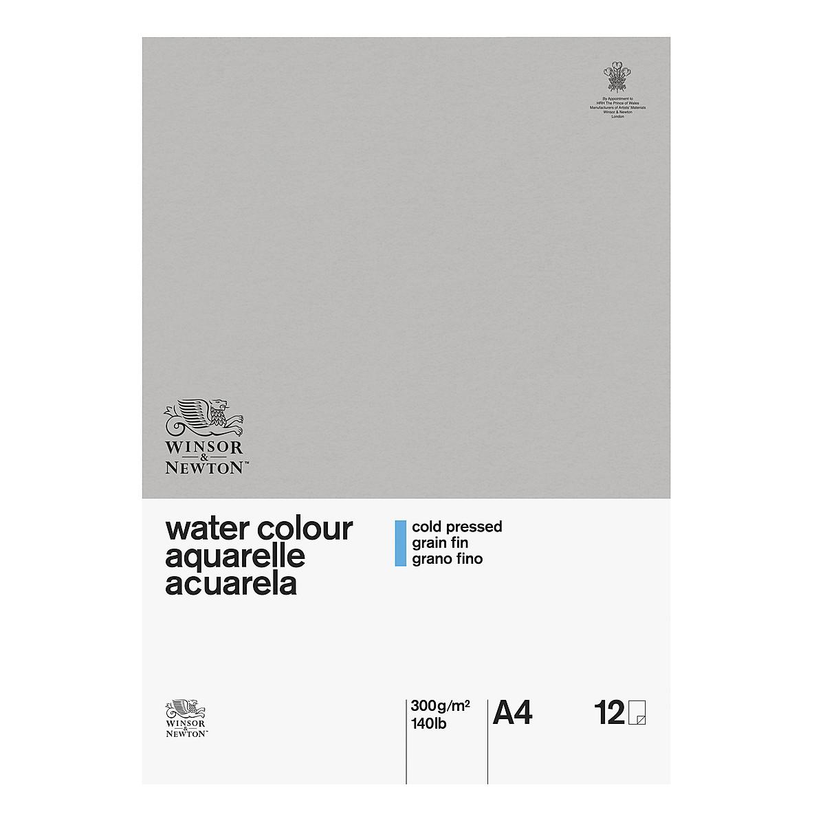 Winsor & Newton Classic Water Colour Pad Cold Press A4 300g 12 sheets