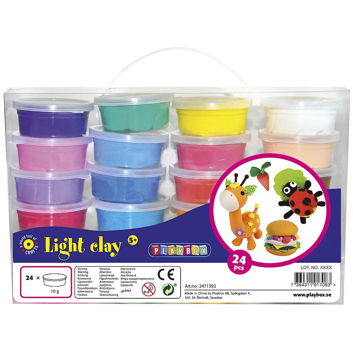 PlayBox Light Clay 24x10g
