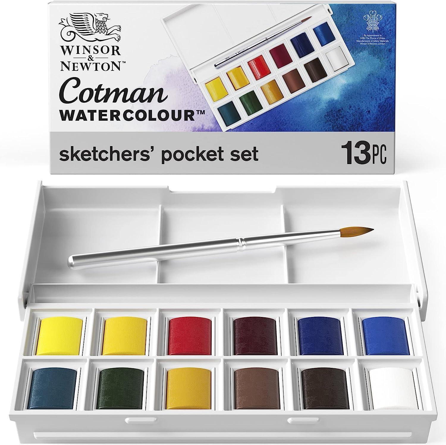 Winsor & Newton Cotman Watercolours Sketchers' Pocket Set 13-pack