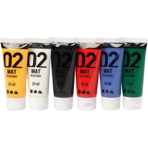 A Color Acrylic Paint Mat Readymix 02 6x20ml