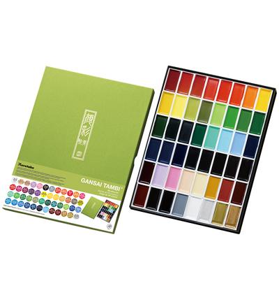 Gansai Tambi Aquarel Watercolors 48 Set