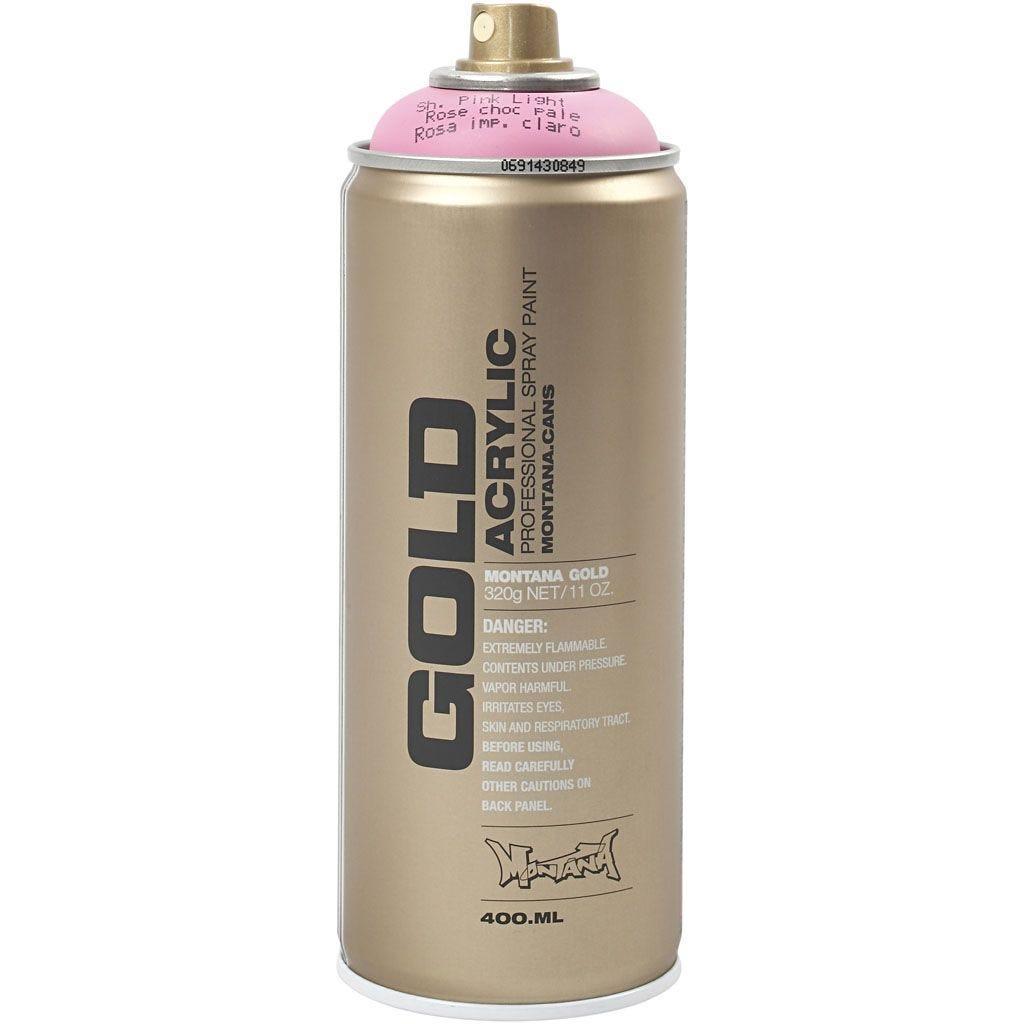 Montana Gold Acrylic Professional Spray Paint Light Pink 400ml