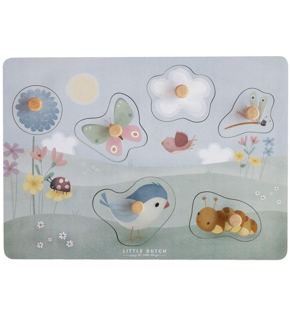 Little Dutch Tactile Puzzle Flowers & Butterflies