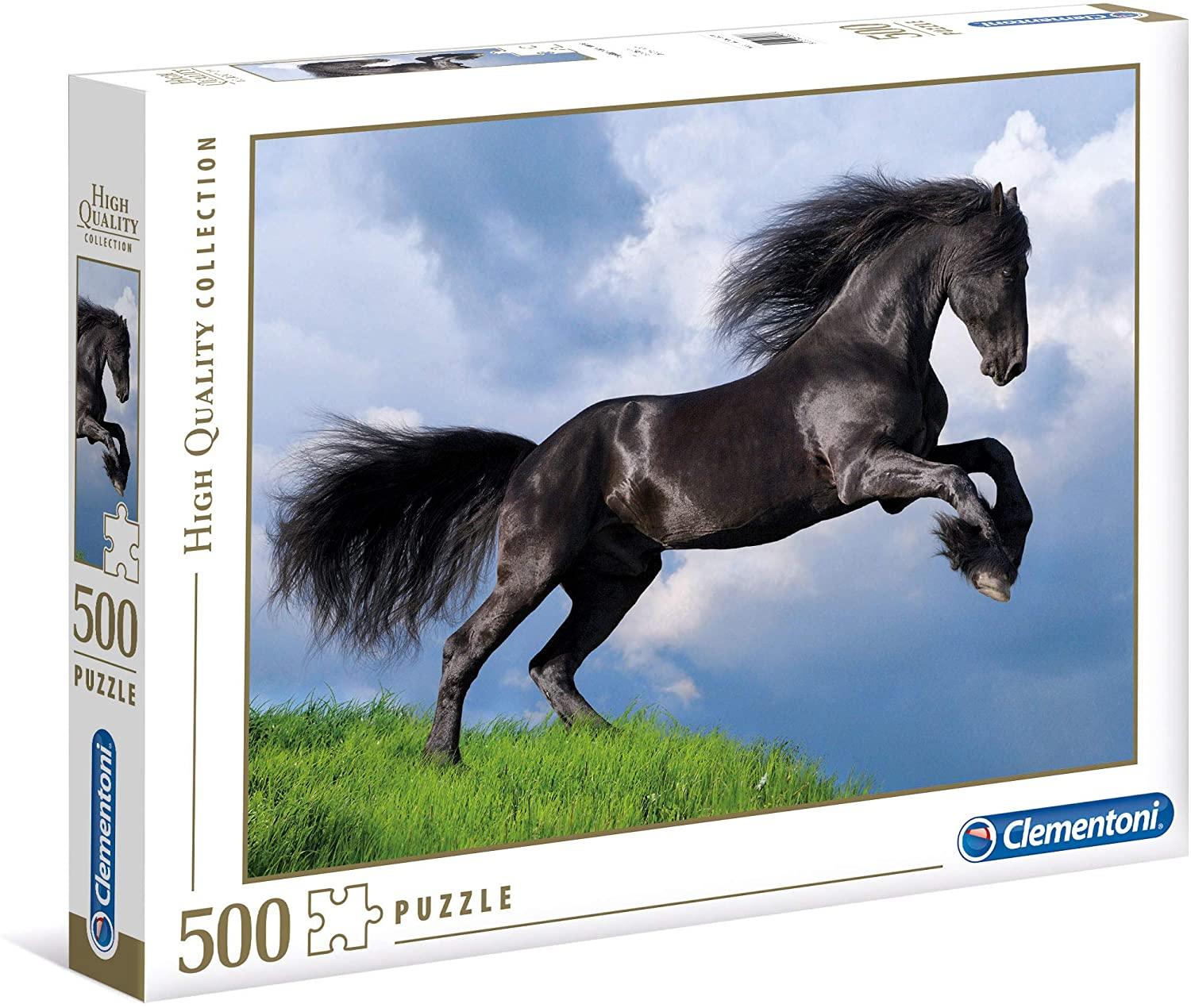 Clementoni High Quality Collection Fresian Black Horse 500 Bitar