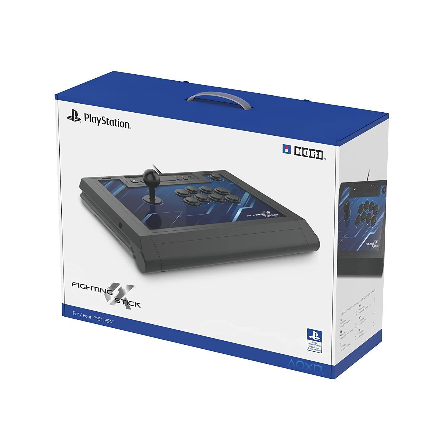 Hori Fighting Stick Alpha (PS4/PS5) - Black/Blue