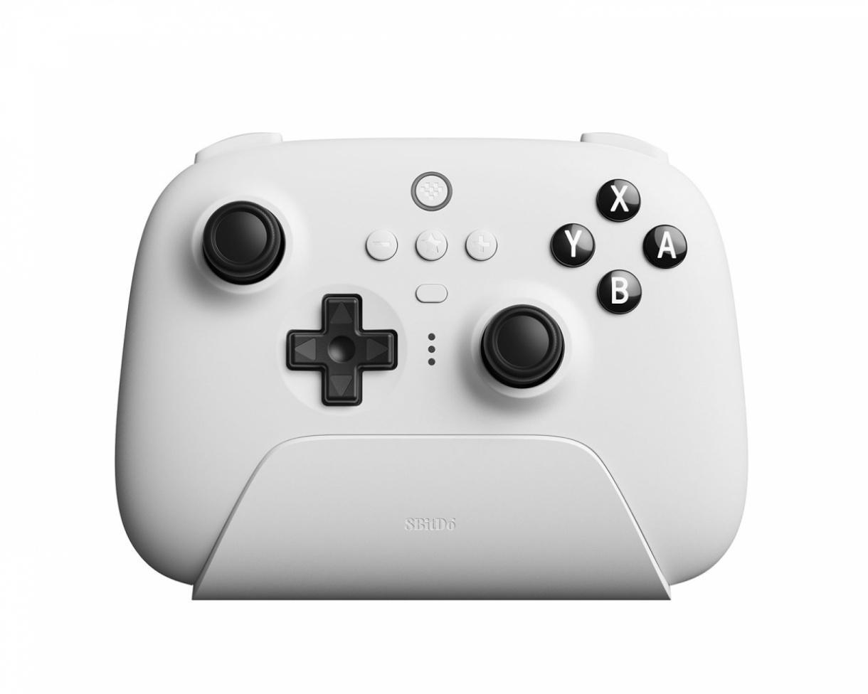 8Bitdo Ultimate Bluetooth Controller with Charging Dock (Nintendo Switch/PC) - White
