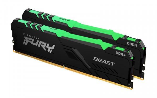 Kingston Fury Beast RGB Black DDR4 3200MHz 2x8GB (KF432C16BBAK2/16)