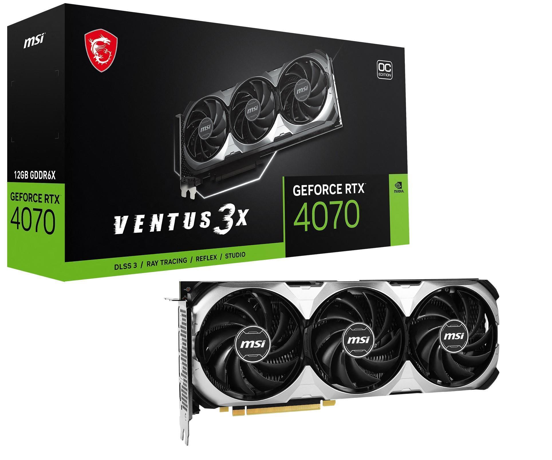 MSI GeForce RTX 4070 VENTUS 3X 12G OC
