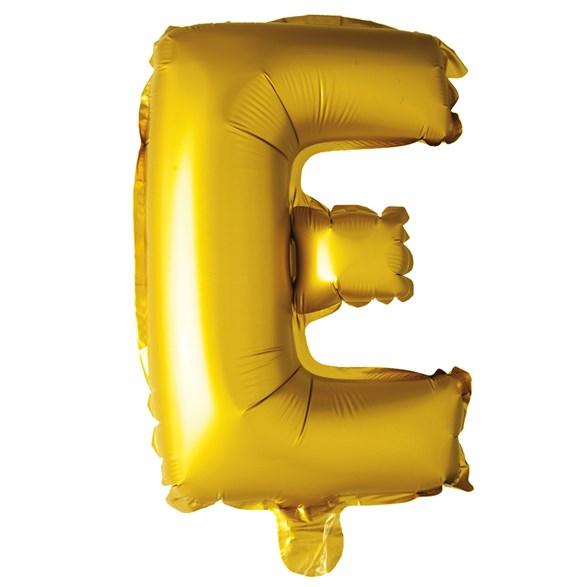 Hisab Joker Foil Ballon Letter E Gold