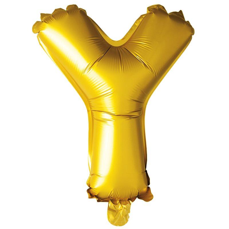 Hisab Joker Foil Ballon Letter Y Gold