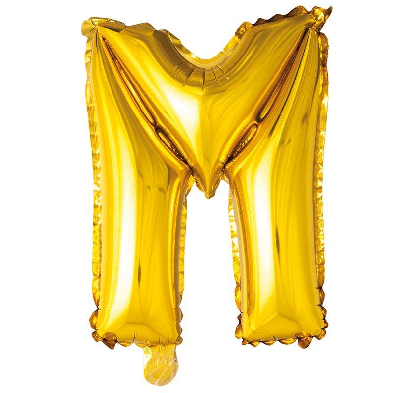 Hisab Joker Foil Ballon Letter M Gold