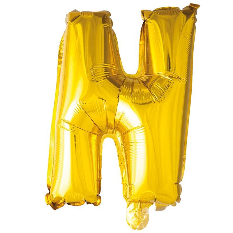 Hisab Joker Foil Ballon Letter N Gold