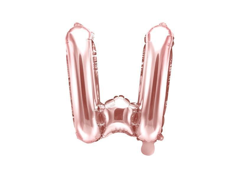 PartyDeco Bogstav Ballon Rosegold W 35 cm
