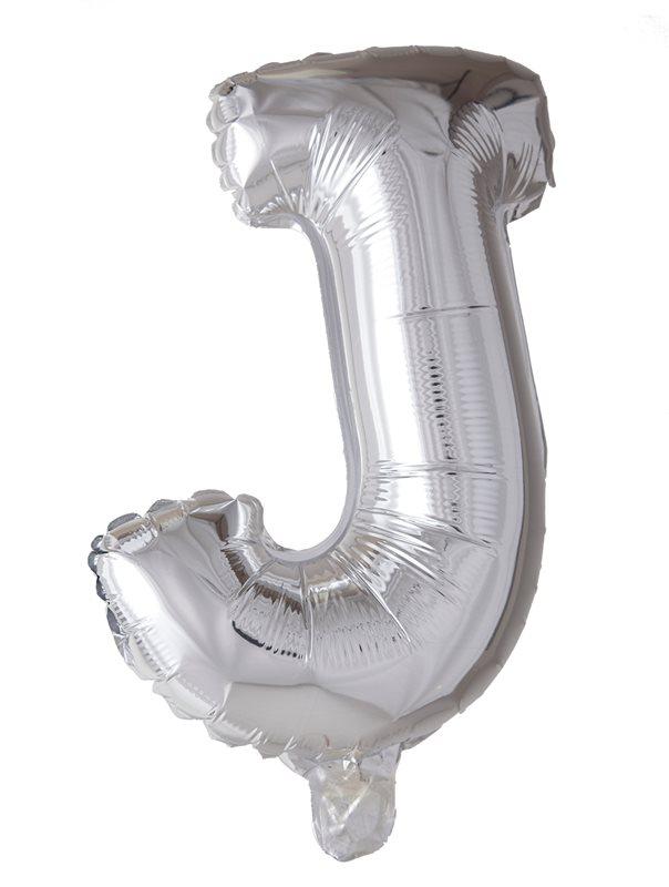 Hisab Joker Foil Ballon Letter J Silver
