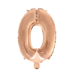 Folie Siffror ballong i Rosaguld 41 cm 0