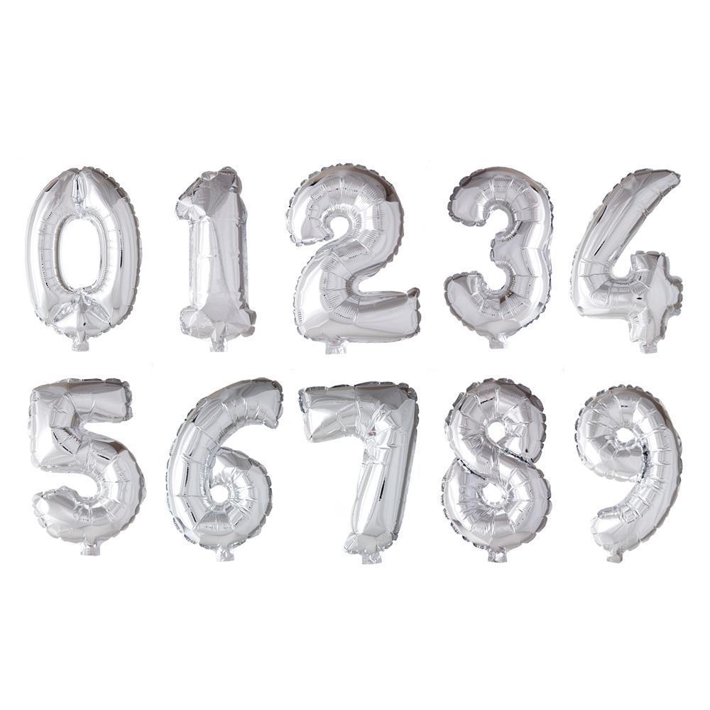 Hisab Joker Folieballong Siffra 9 Silver