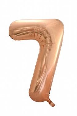 Hisab Joker Foil Ballon Number 7 Rose Gold