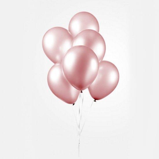 Ballong pärlemor rosa 10 st