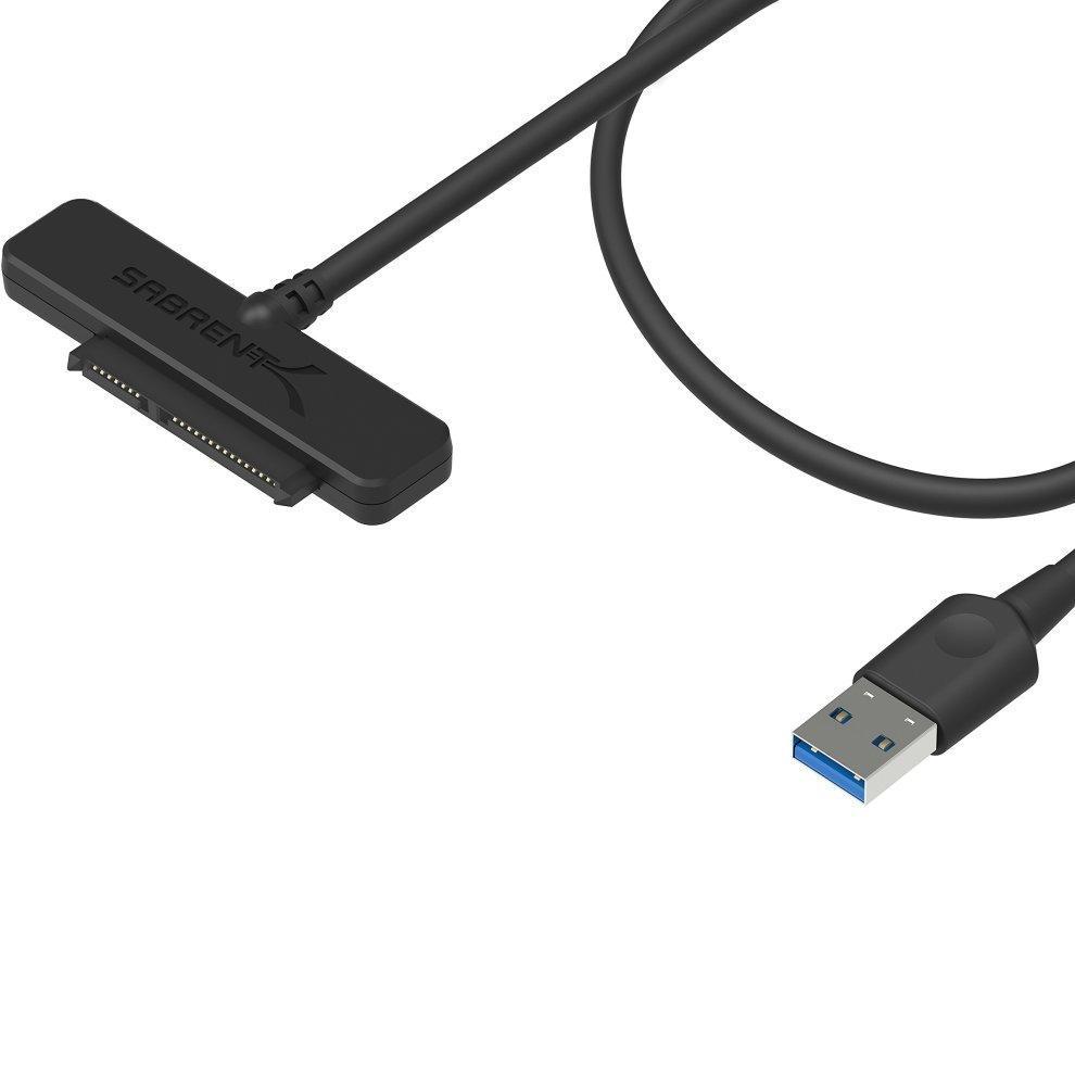 Sabrent USB 3.0 to SSD 2.5-Inch SATA Hard Drive Adapter [Optimized For SSD, Support UASP SATA III] (EC-SSHD)