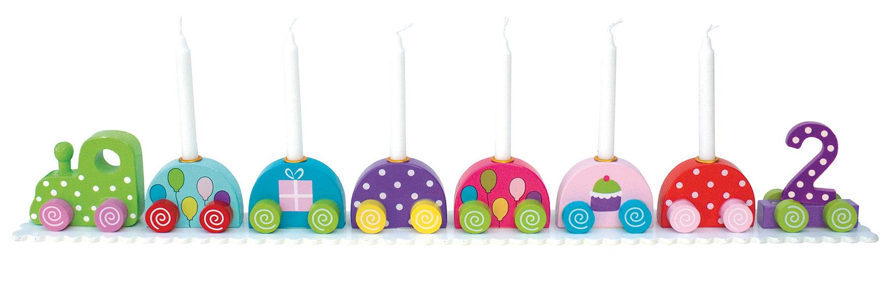 Jabadabado Birthday trains happy colors