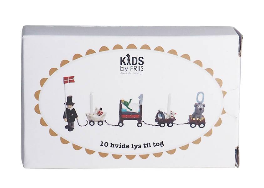 Kids by Friis Birthday Candles White 10-pack