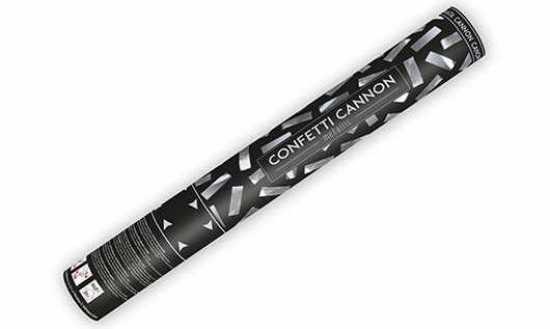 PartyDeco Confetti Canon Silver