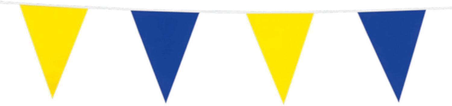 Sassier Flaggirlang Blå/Gul 10 meter