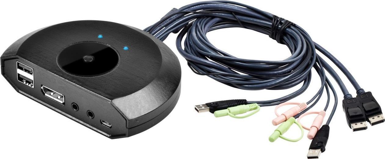 MicroConnect Displayport & USB KVM Switch