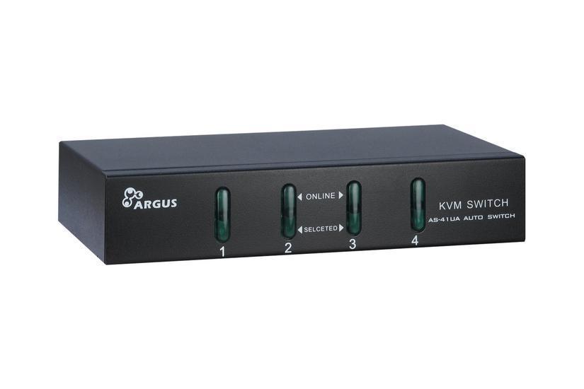 Inter-Tech Argus KVM-AS-41UA KVM audio-switch Desktop > I externt lager, forväntat leveransdatum hos dig 05-12-2022