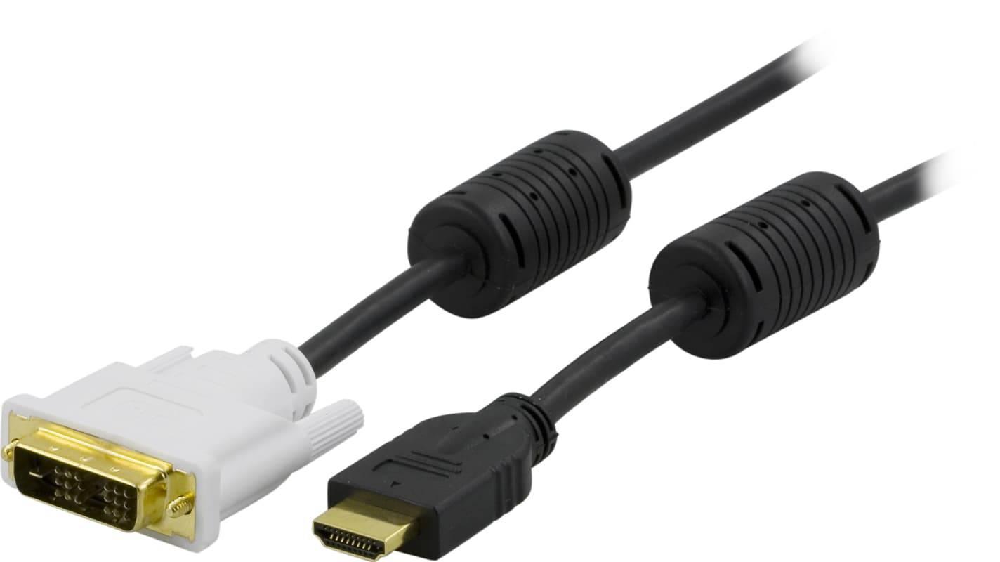 Deltaco HDMI - DVI-D Single Link 1m