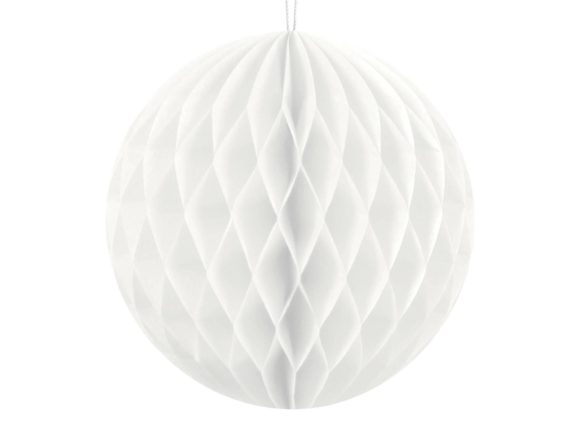 PartyDeco Honeycomb Ball 10cm White