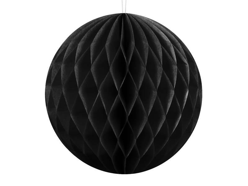 PartyDeco Honeycomb Ball 10cm Black
