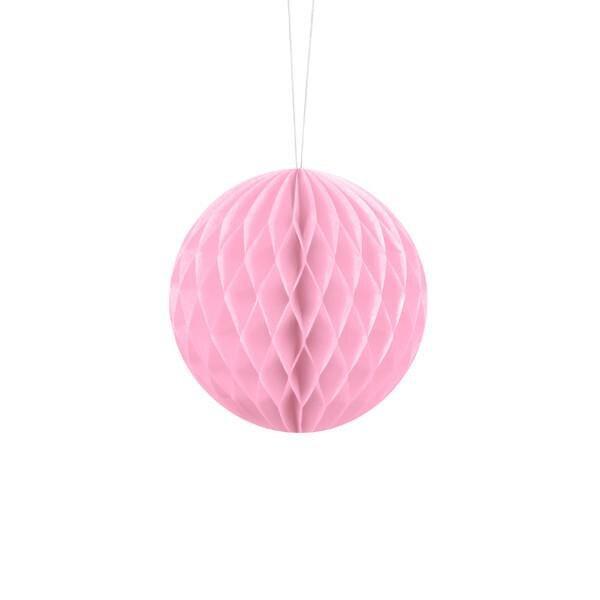PartyDeco Honeycomb Lyserød 10 cm