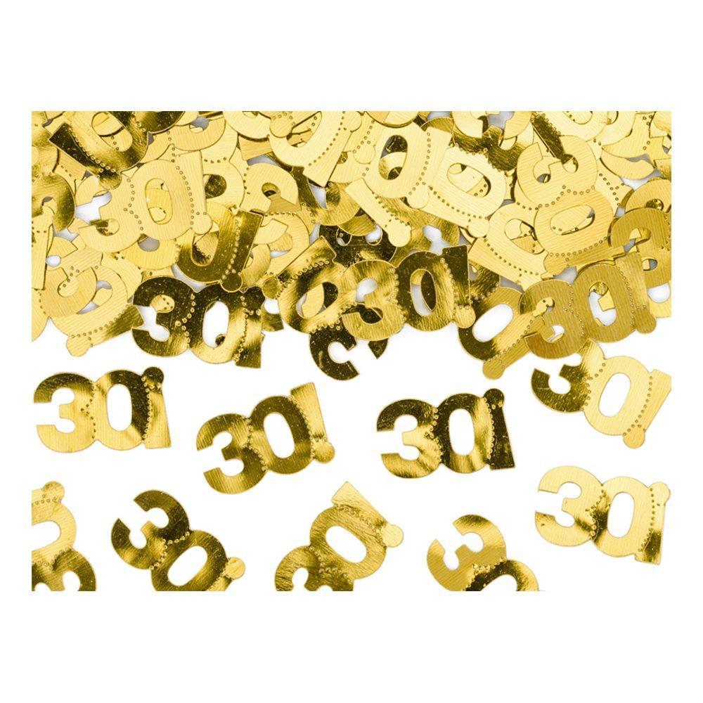 PartyDeco Konfetti 30! Guld