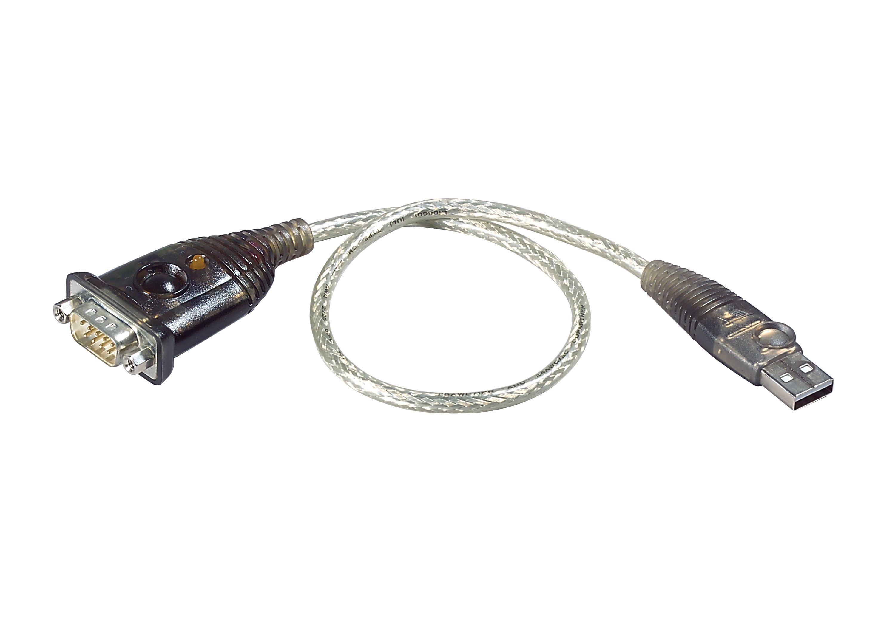 Aten USB A - Serial RS232 M-M Adapter 0.4m