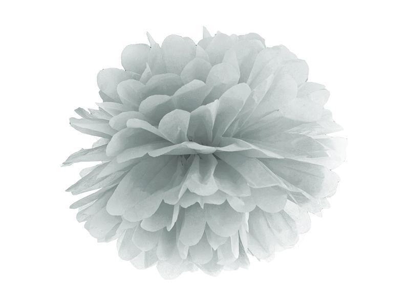 PartyDeco Pom Pom Silver