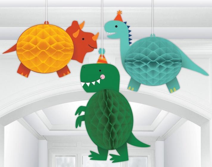 Amscan Dino Party, Hängande dekorationer 3-pack (HC)