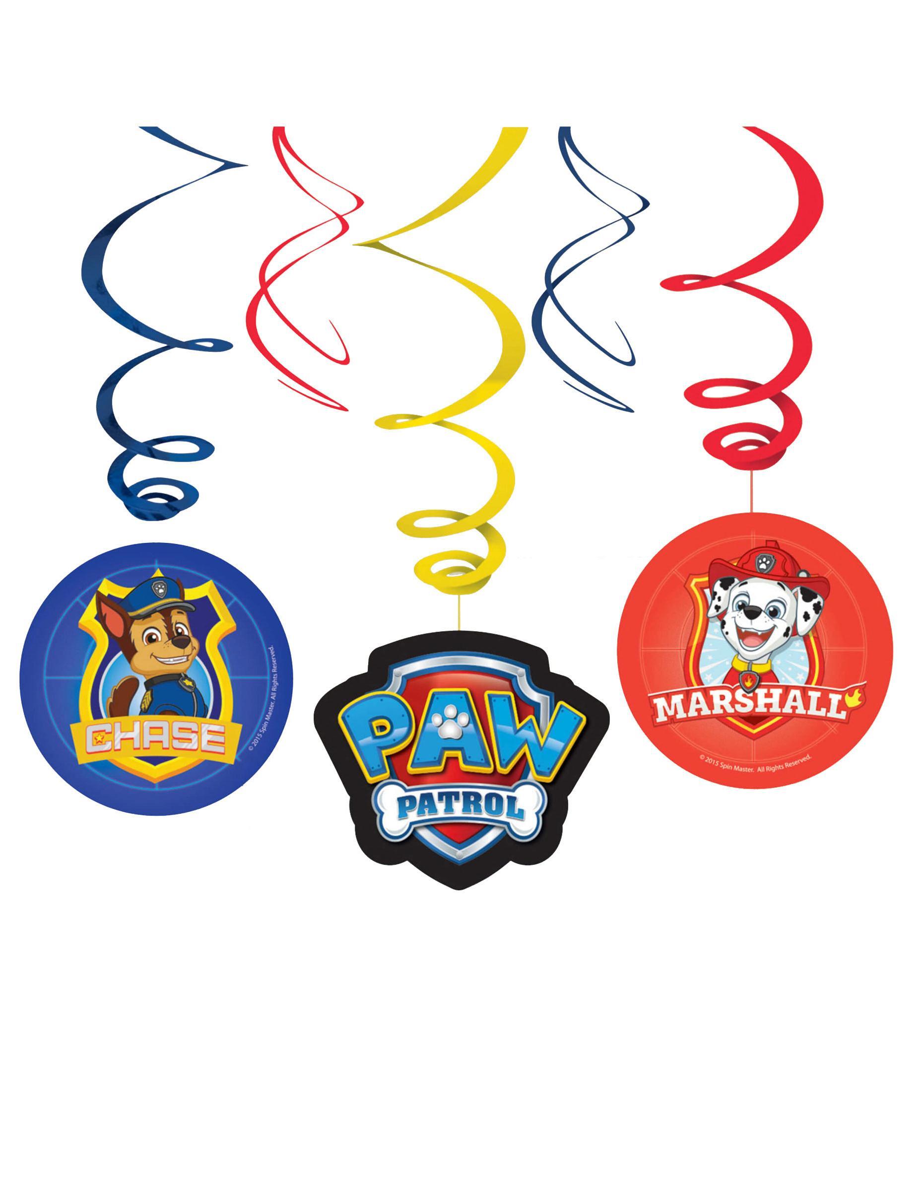 Amscan 6 PAW Patrol hängande dekorationer