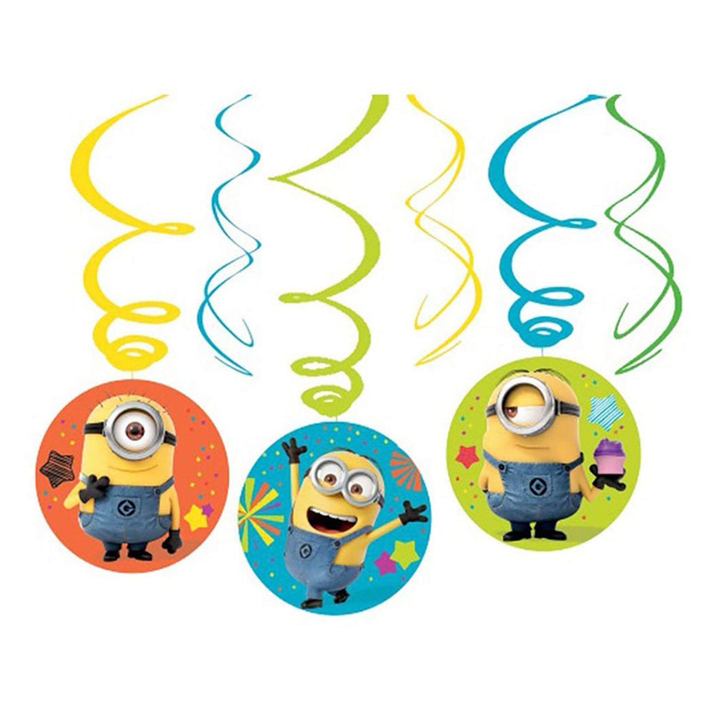 Amscan Swirls Minons Hanging Decoration 6pcs