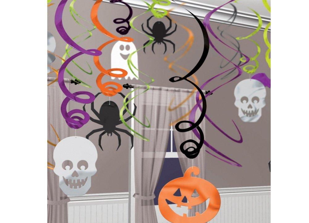Amscan Swirl Halloween Spiders 30-pack