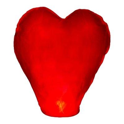 Lanterns And Decor Candle Heart Red