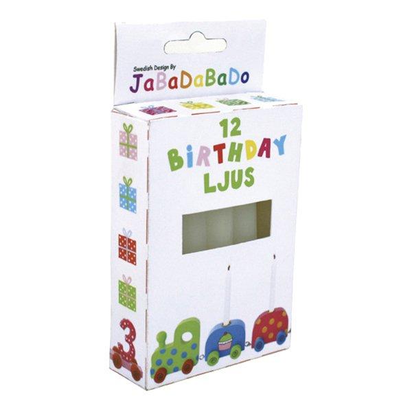 Jabadabado Lanterns & Decor Candles White 12-pack