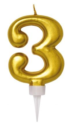 Hisab Joker Lanterns And Decor 3 Candle Gold