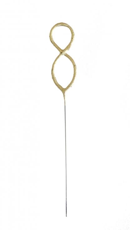 Sparkler Number 8 Gold