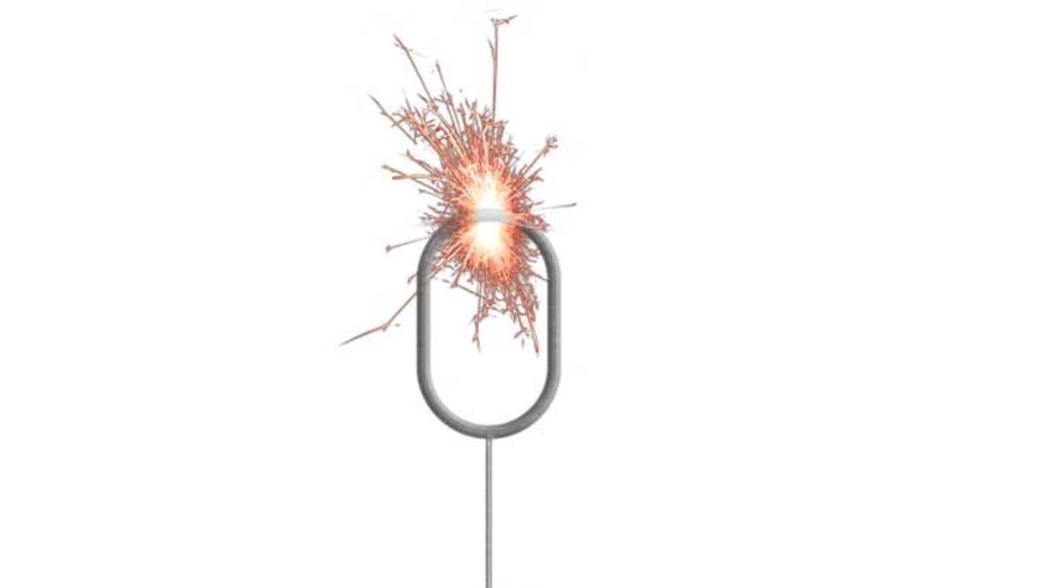 Folat Sparkler Number 0 Silver