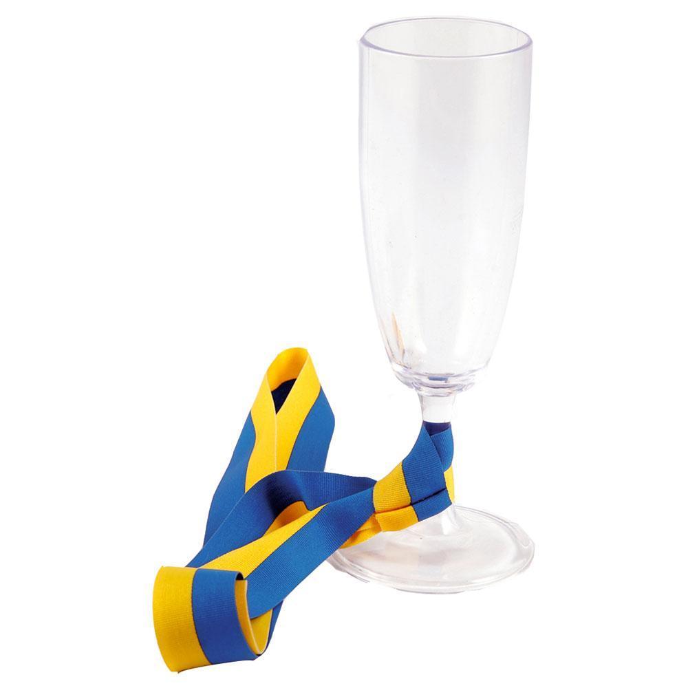 Dynas Student Champagneglas med Sverigeband