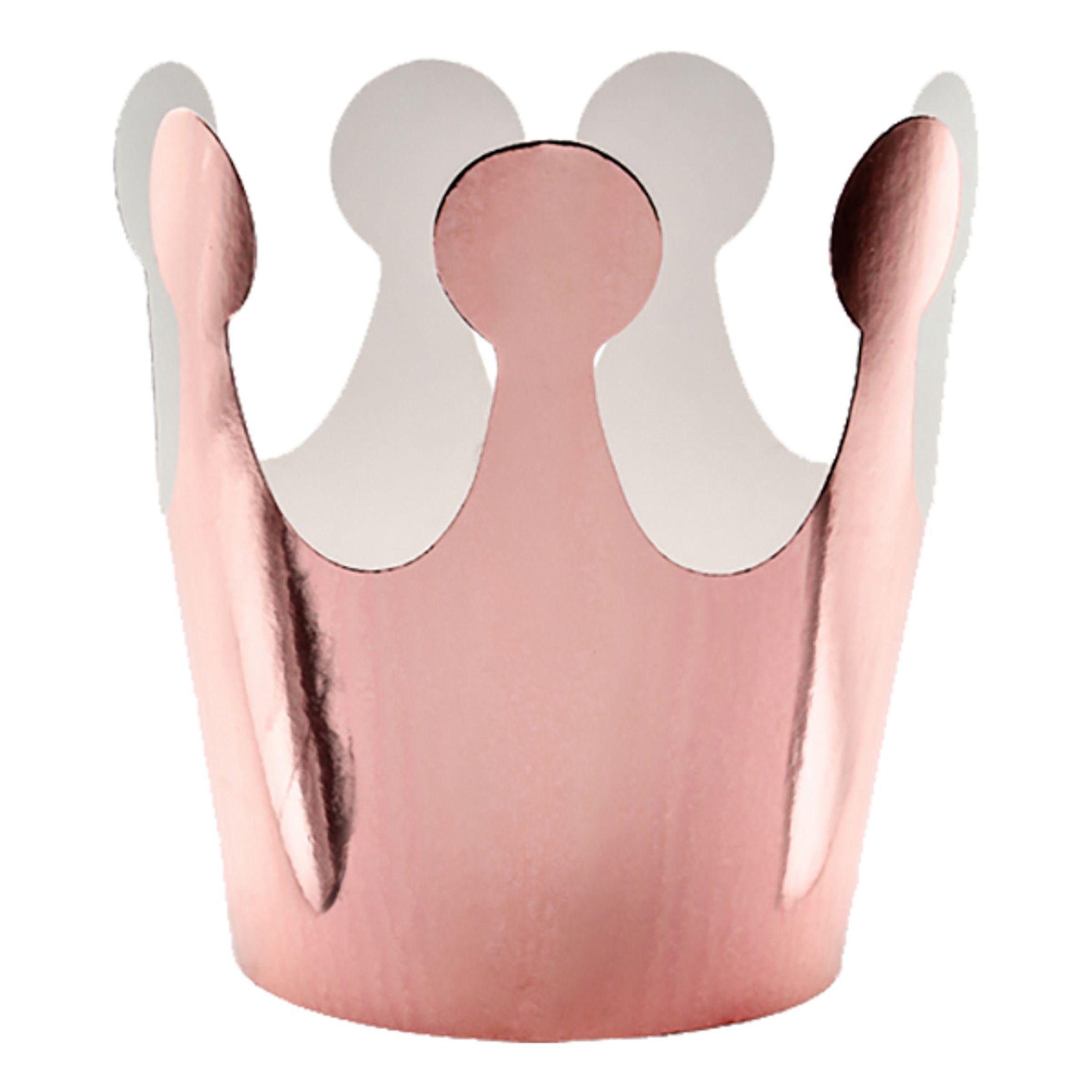PartyDeco Party krona, roseguld 6cm