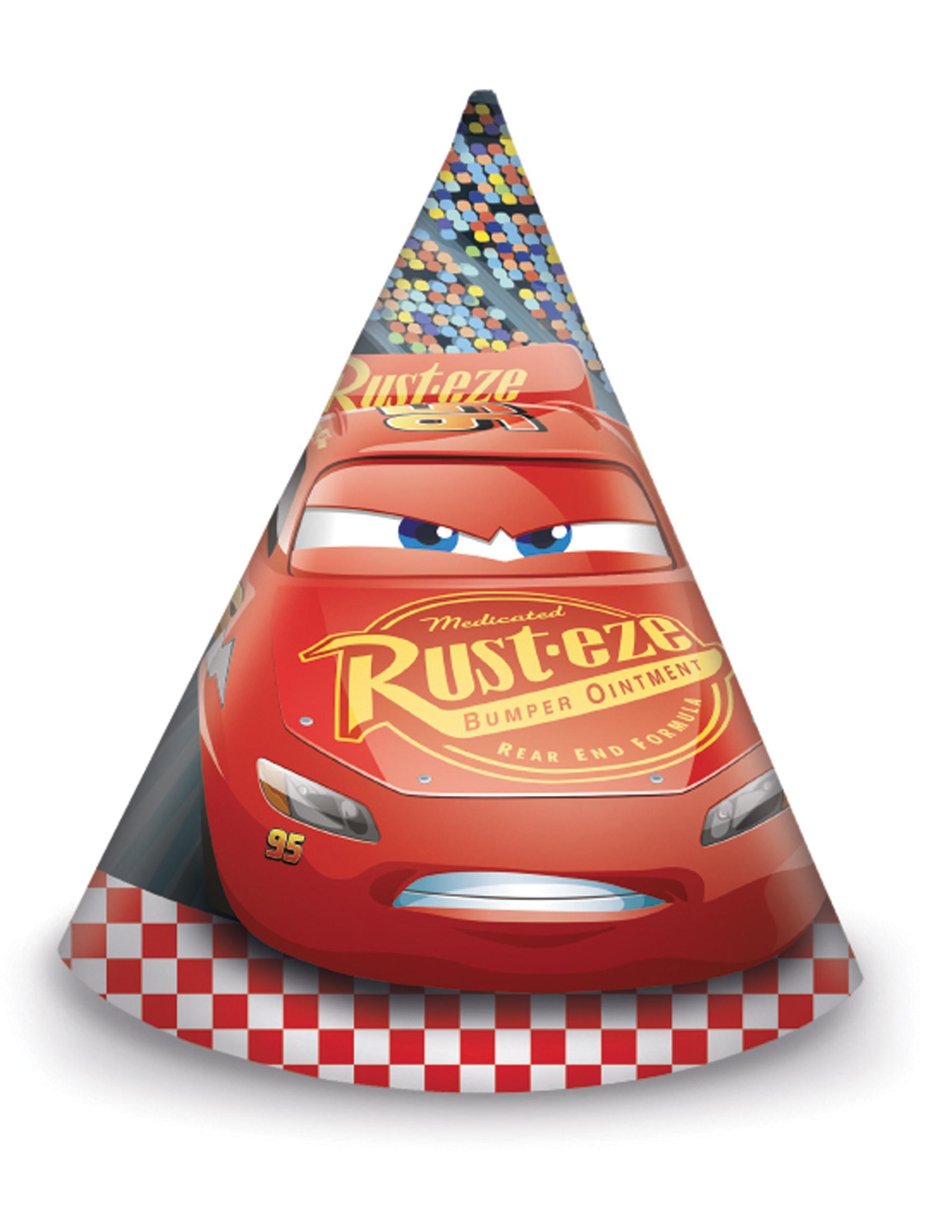 Procos Partyhattar Bilar/Cars 3 6-pack