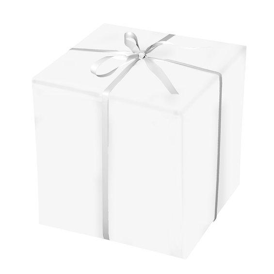 Presentpapper 10m vit