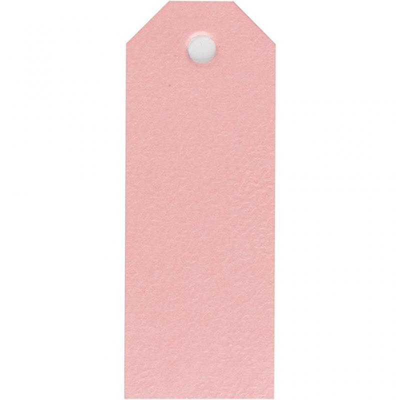 Manillamärken 3x8 cm Rosa 20 st